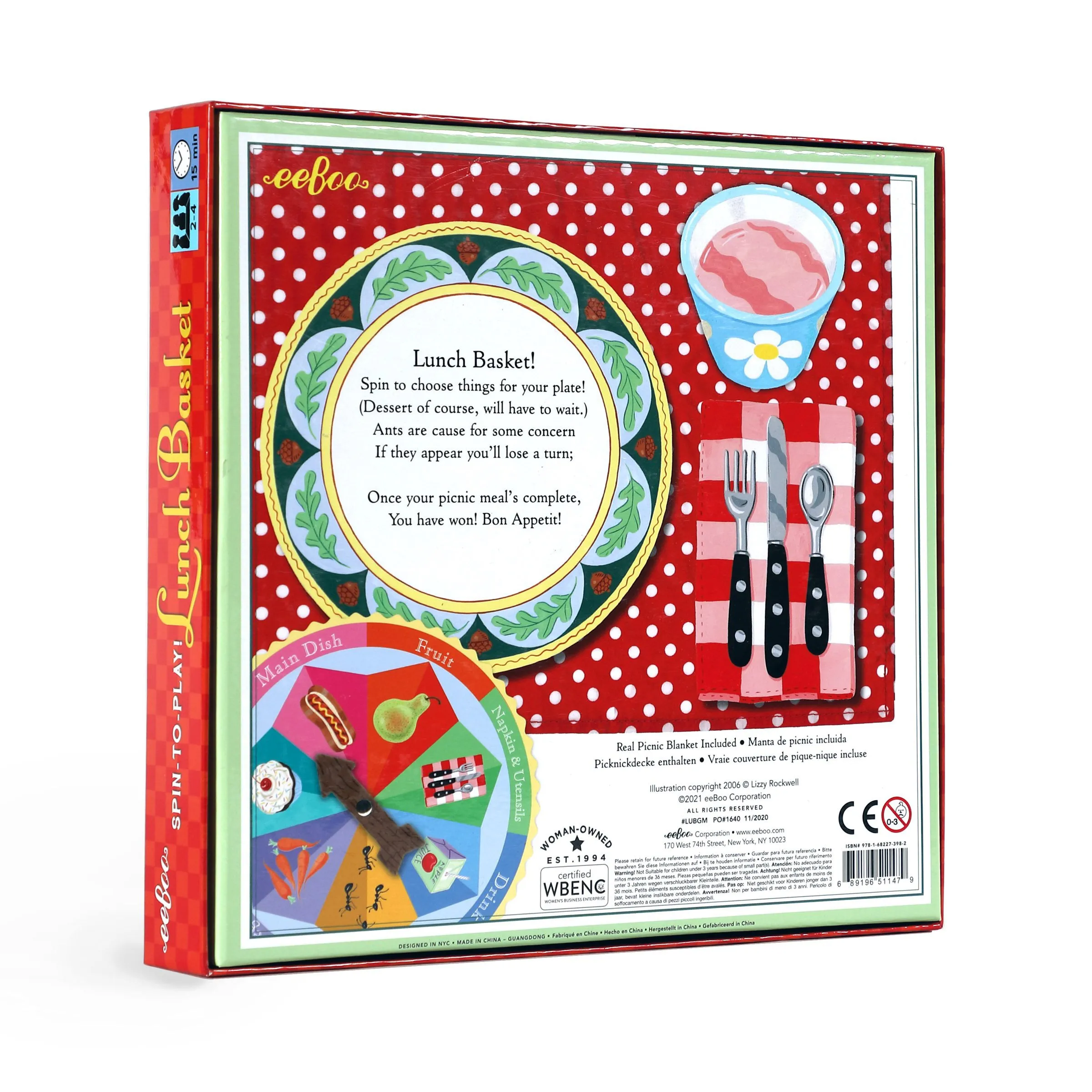 eeBoo Lunch Basket Spinner Game