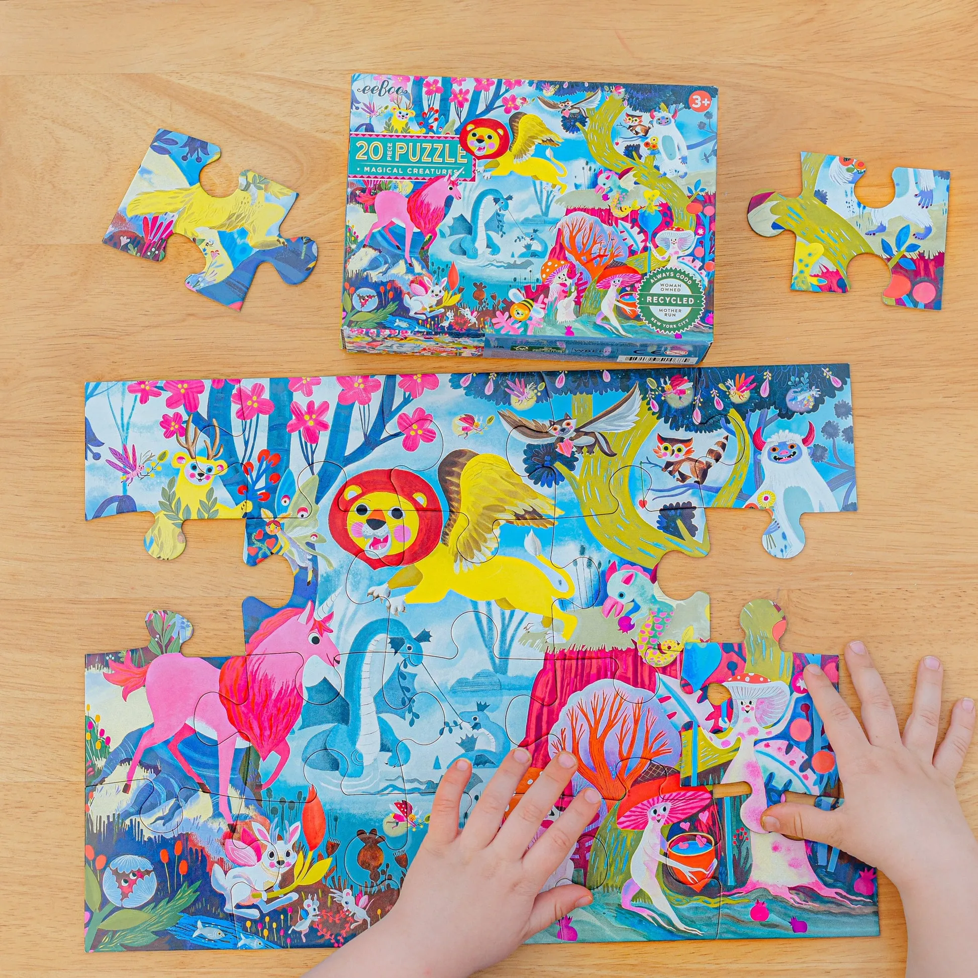 eeBoo Magical Creatures 20pc Puzzle