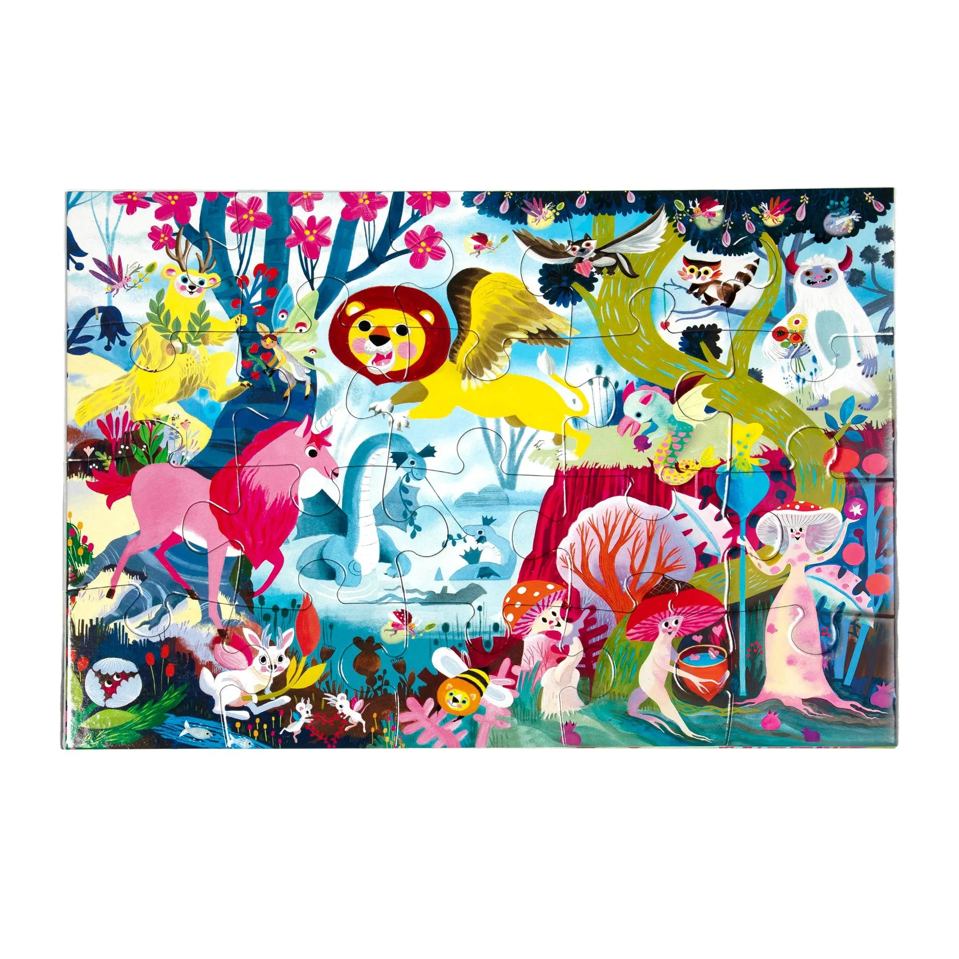 eeBoo Magical Creatures 20pc Puzzle