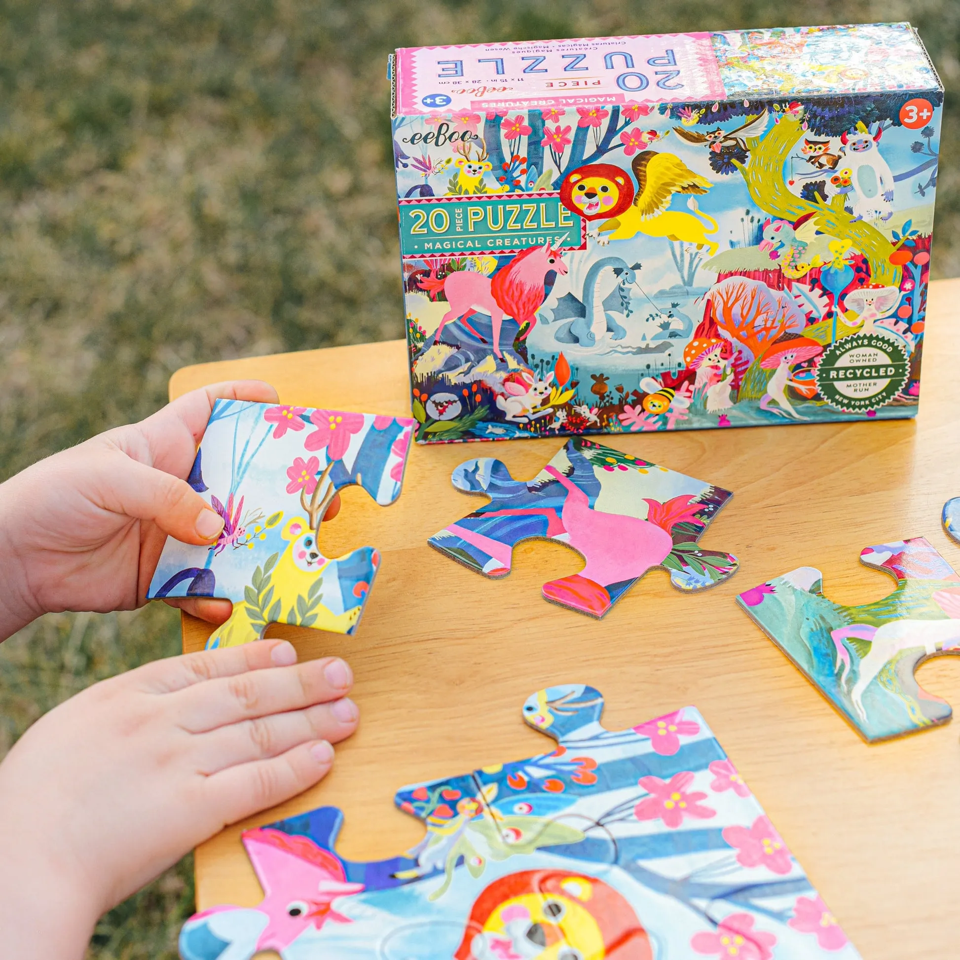 eeBoo Magical Creatures 20pc Puzzle