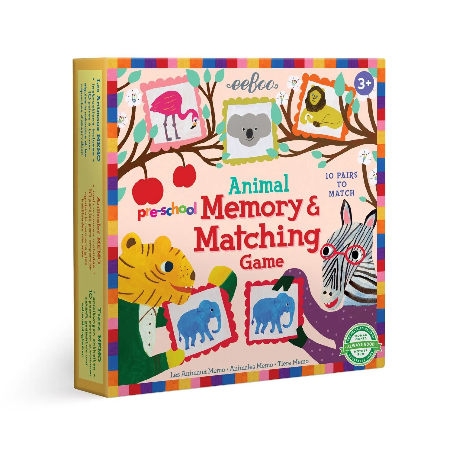 eeBoo Pre-School Animal Memory Matching Game