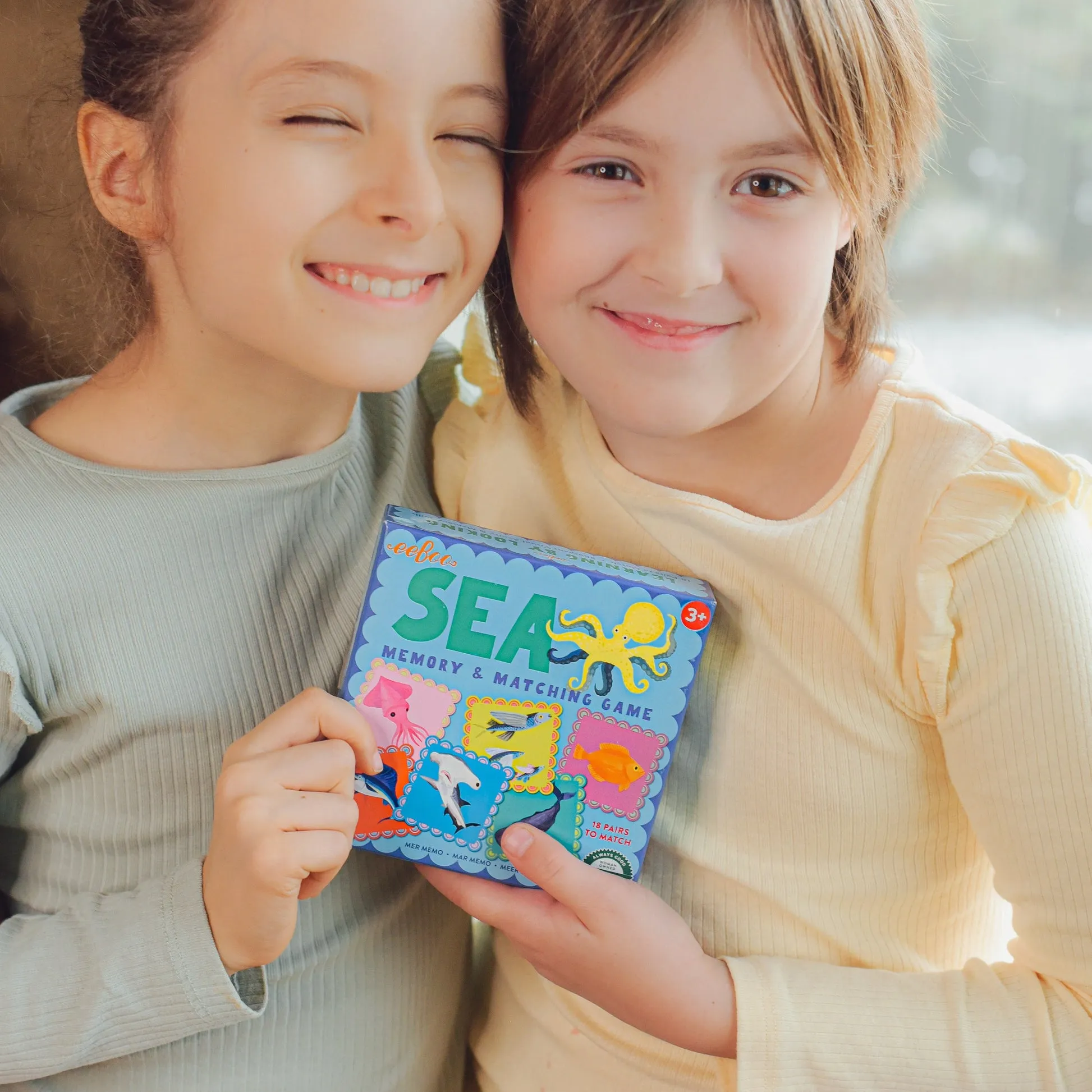 eeBoo Sea Little Square Memory Game