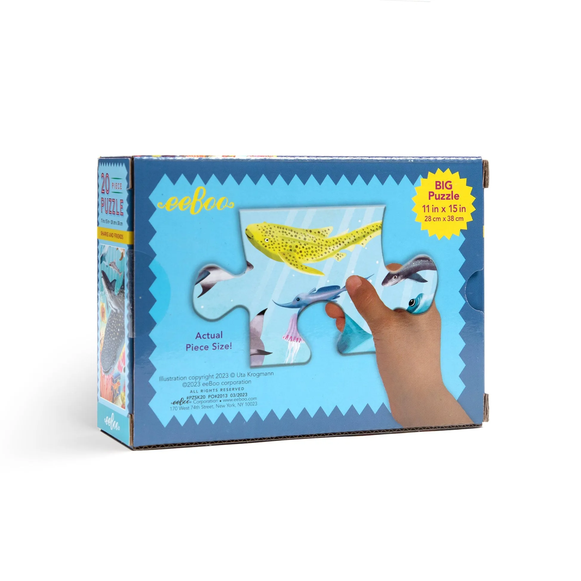 eeBoo Sharks and Friends 20pc Puzzle