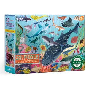 eeBoo Sharks and Friends 20pc Puzzle