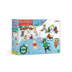 eeBoo Skating Dogs 20pc Puzzle