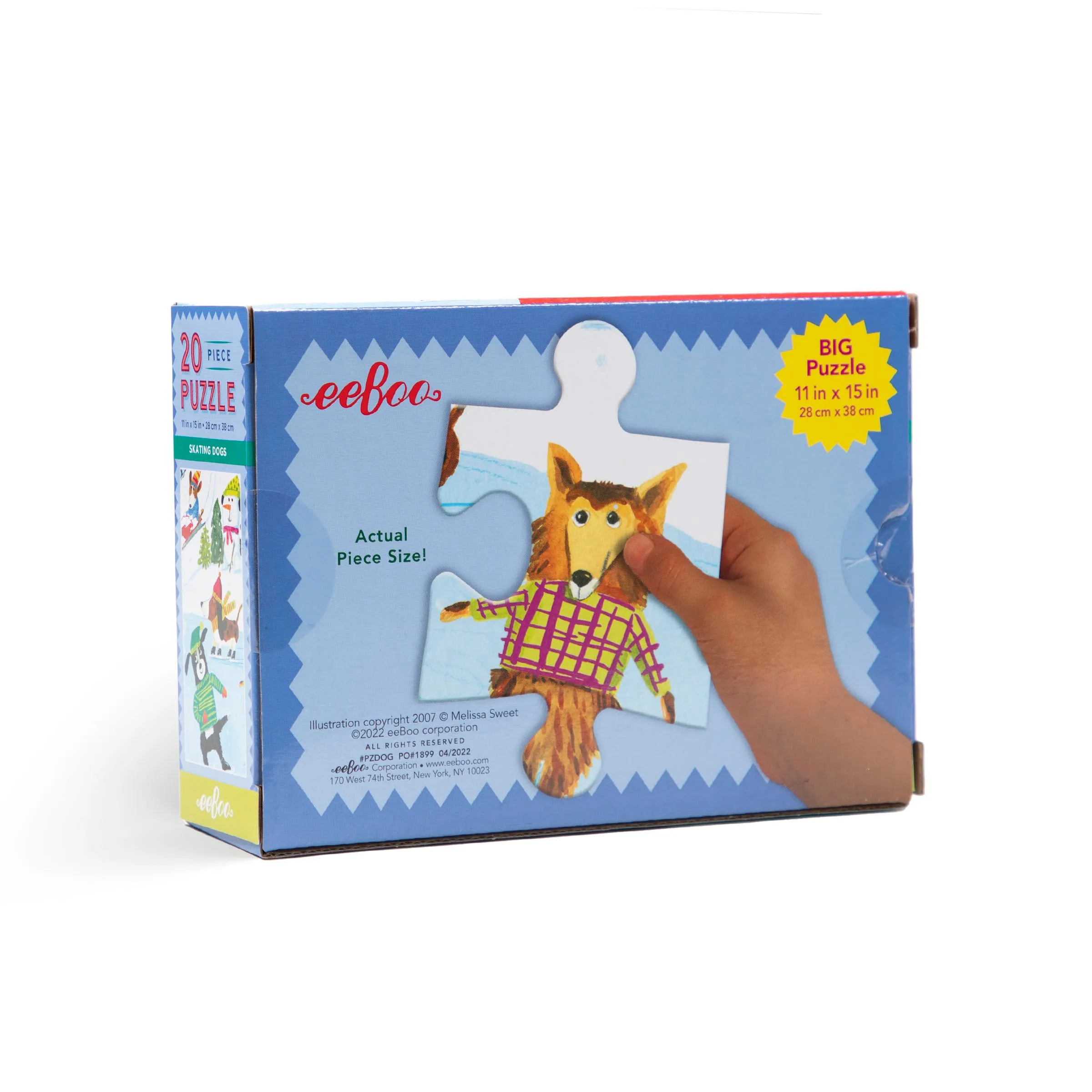 eeBoo Skating Dogs 20pc Puzzle