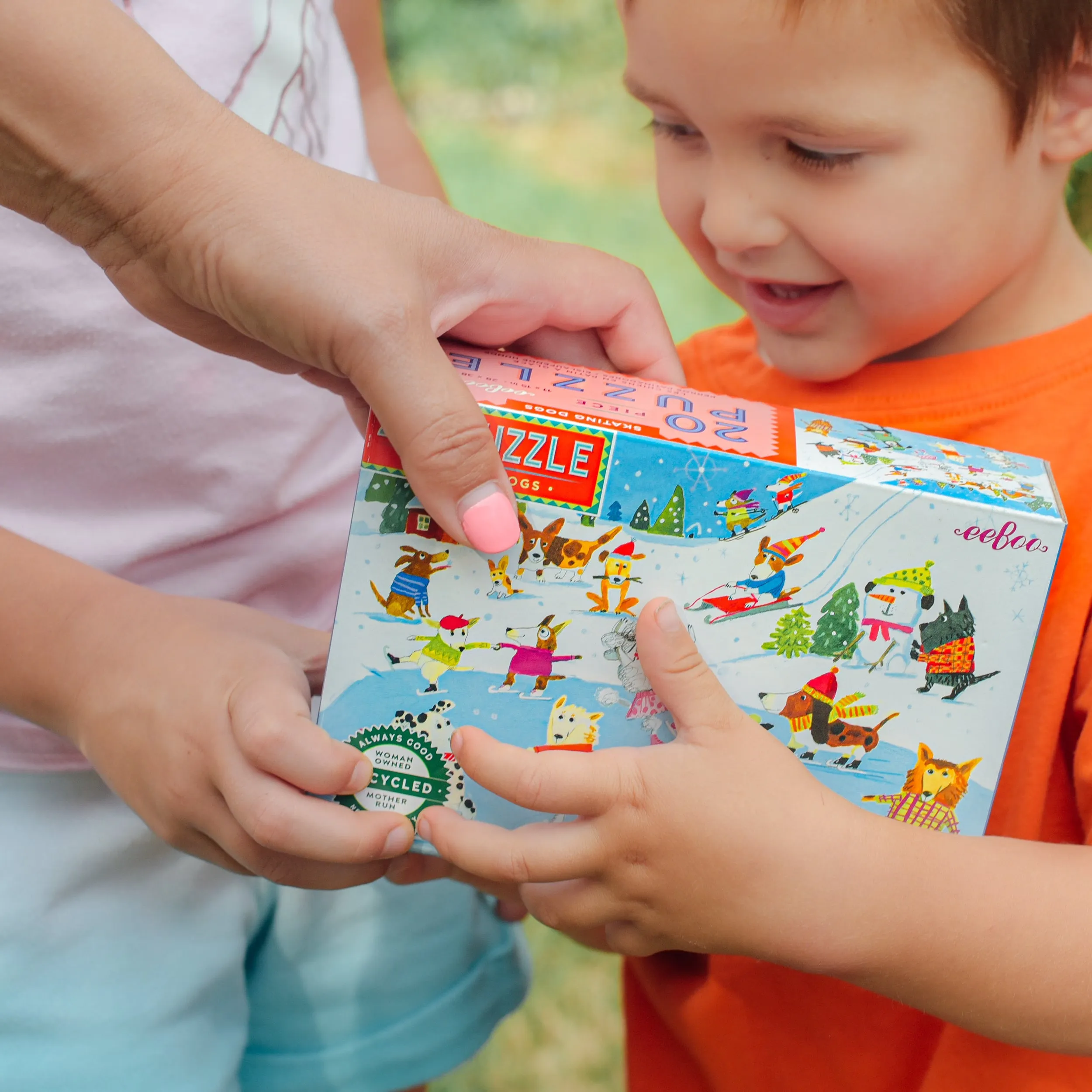 eeBoo Skating Dogs 20pc Puzzle