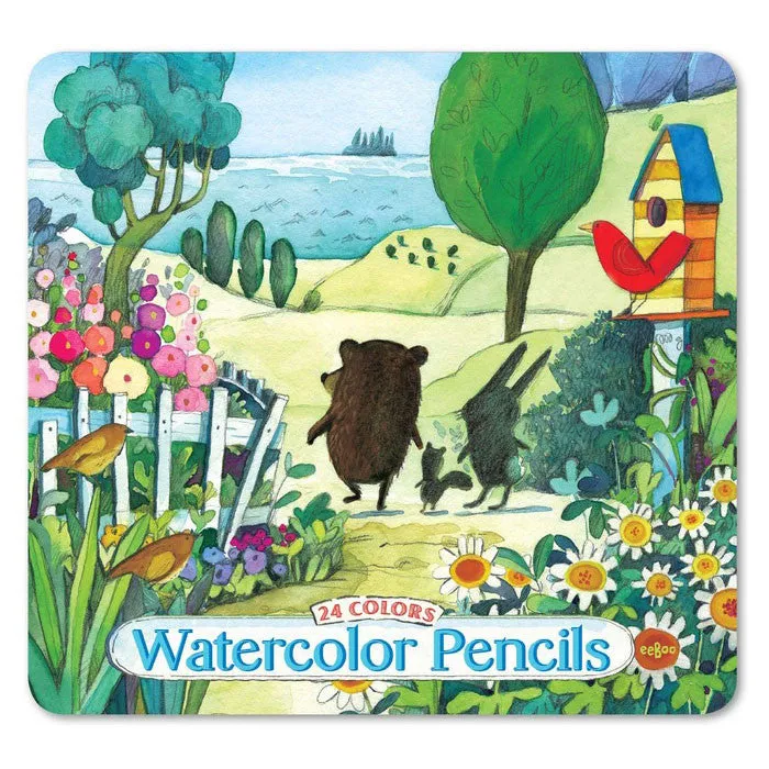 eeBoo Walk To The Sea Watercolor Pencils