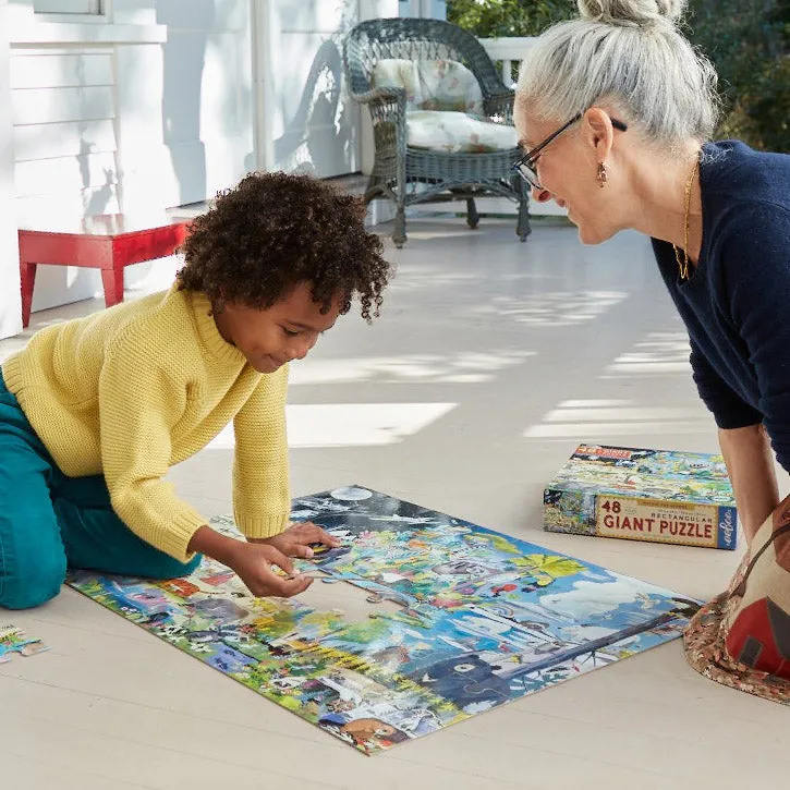 eeBoo Within The Biome 48 pc Giant Puzzle