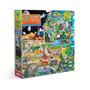 eeBoo Within The Biome 48 pc Giant Puzzle