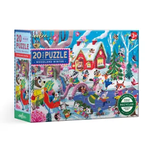 eeBoo Woodland Winter 20pc Puzzle