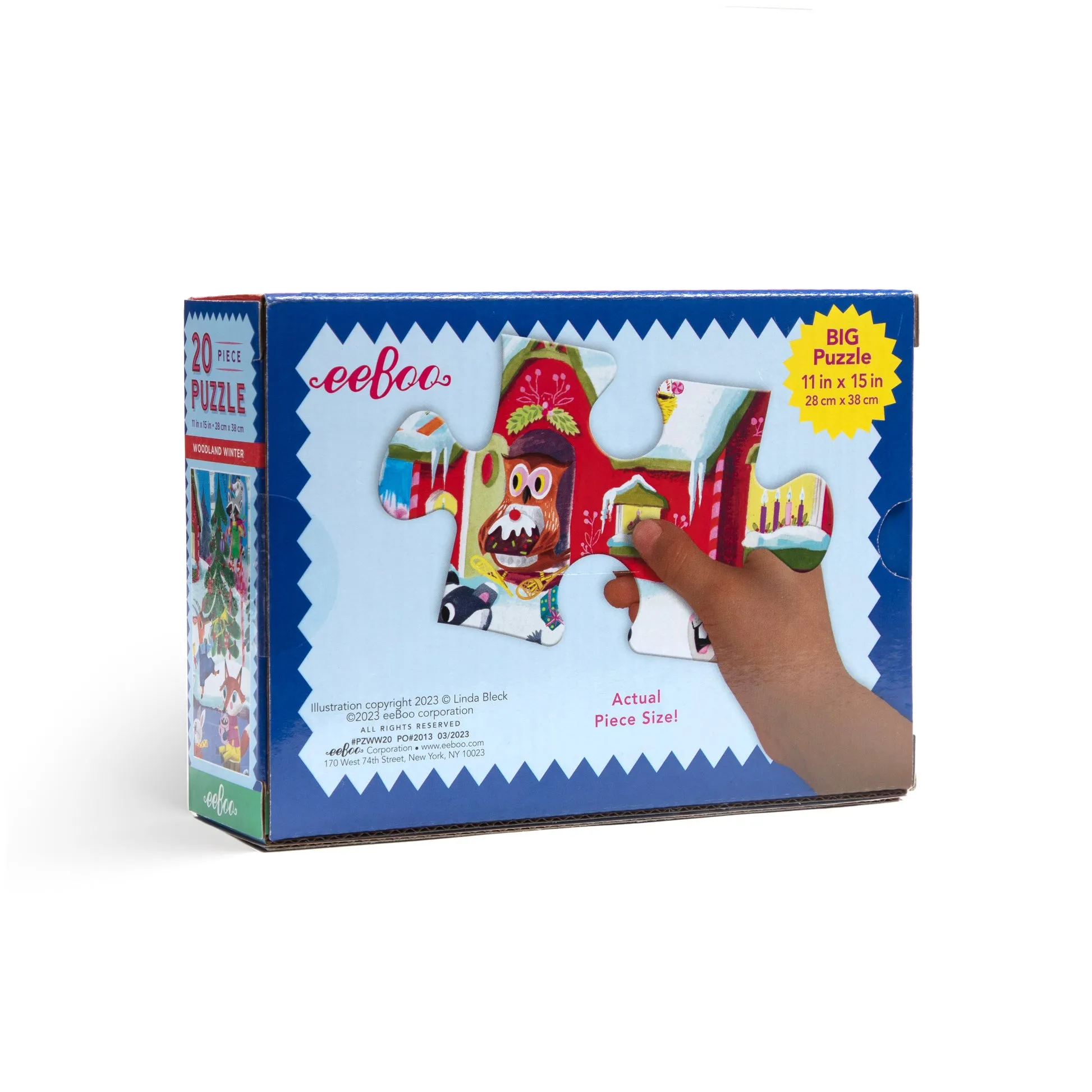 eeBoo Woodland Winter 20pc Puzzle