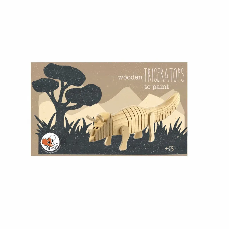 Egmont Toys Wooden Triceratops To Paint