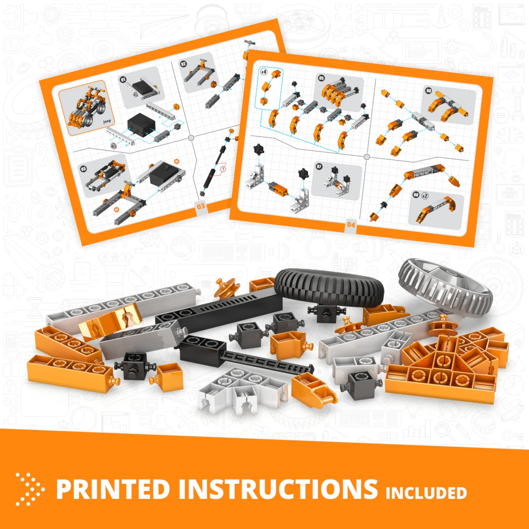 Engino Creative Builder 50 Models Motorized Set – Multi Model Set
