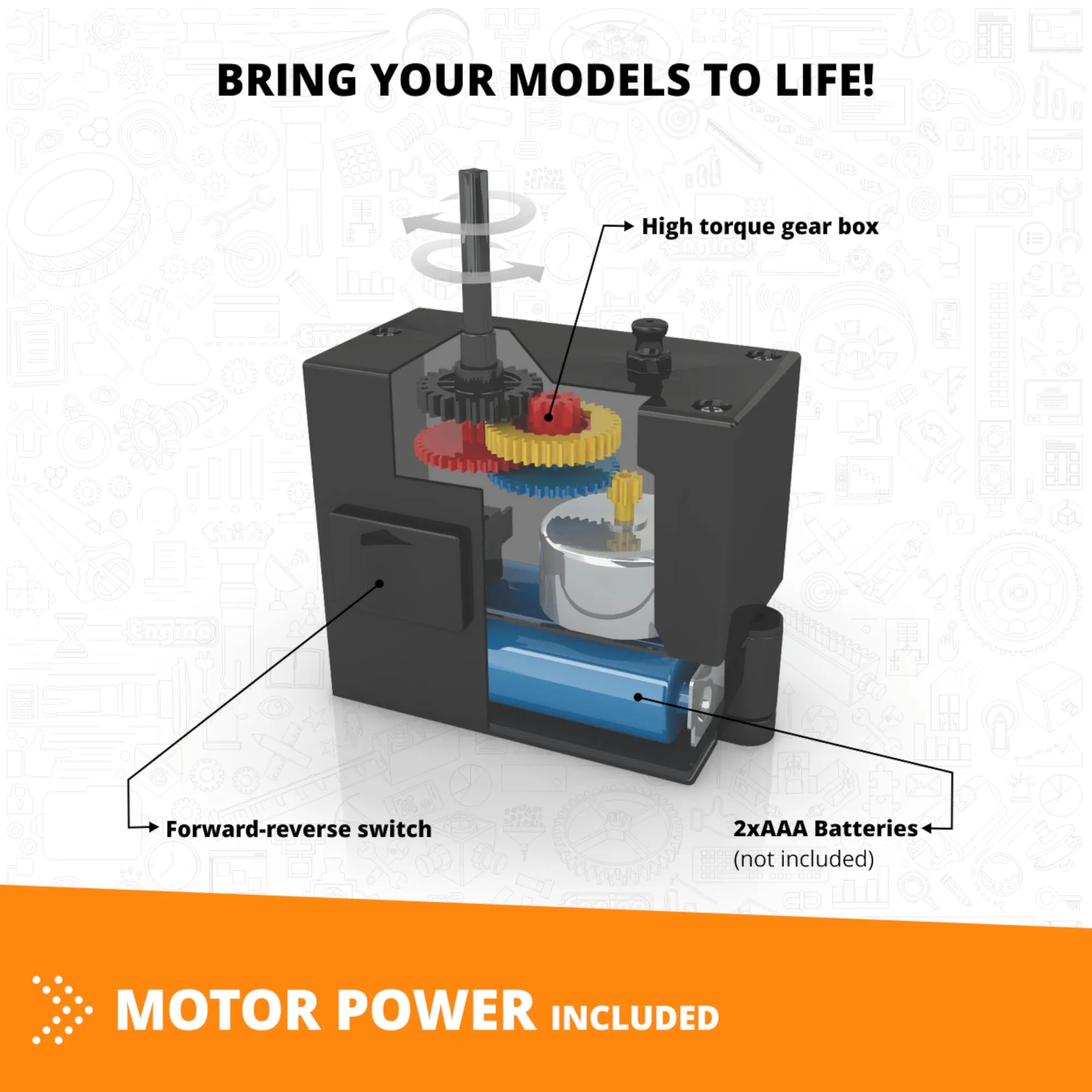 Engino Creative Builder 50 Models Motorized Set – Multi Model Set