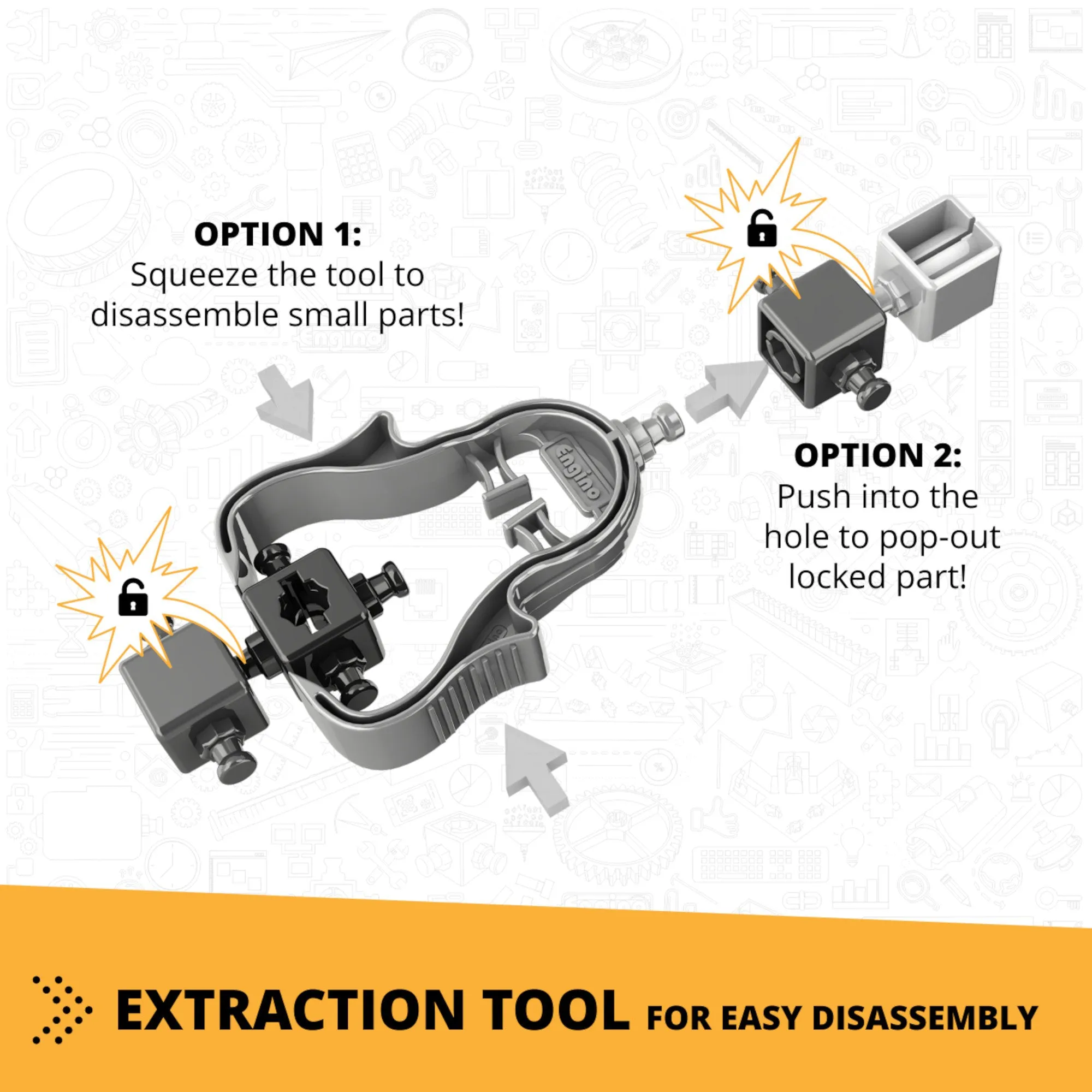 Engino Creative Builder Tall Crane Machinery Motorized Set
