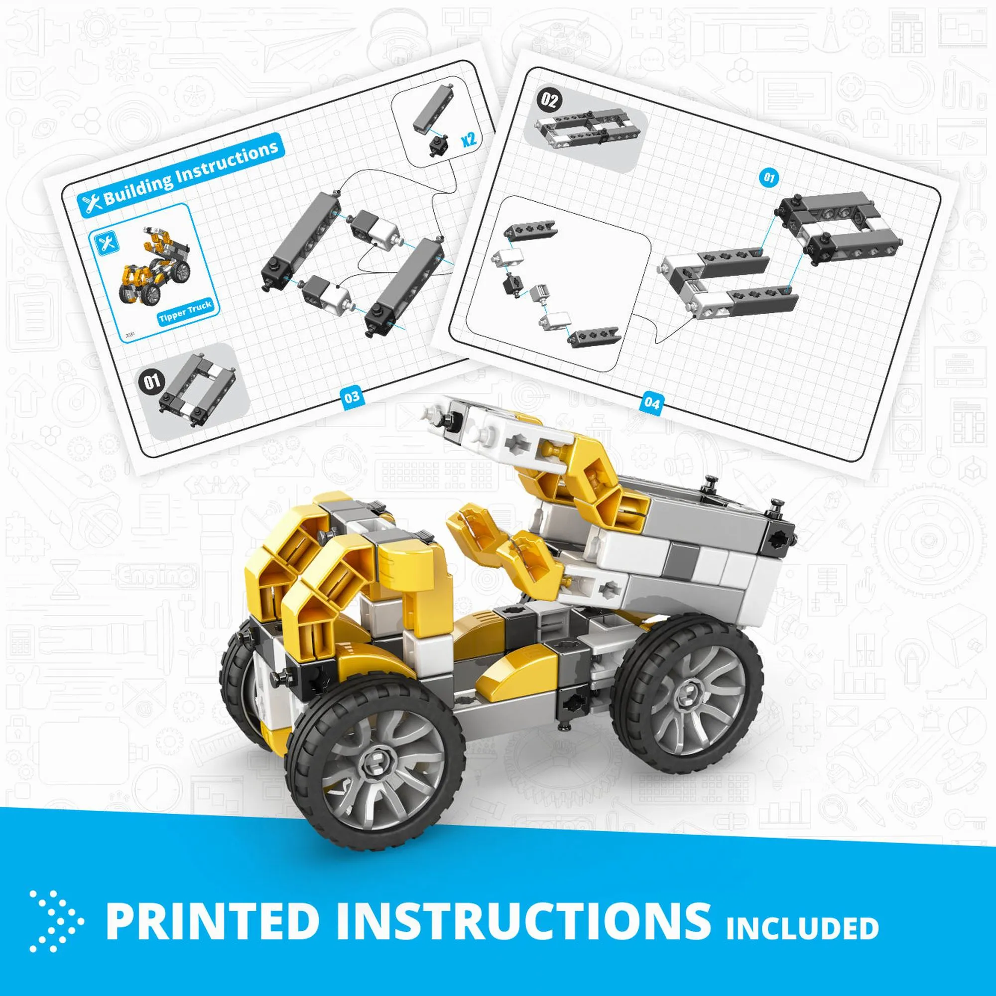 Engino Inventor Mechanics Tipper Truck With 5 Bonus Models