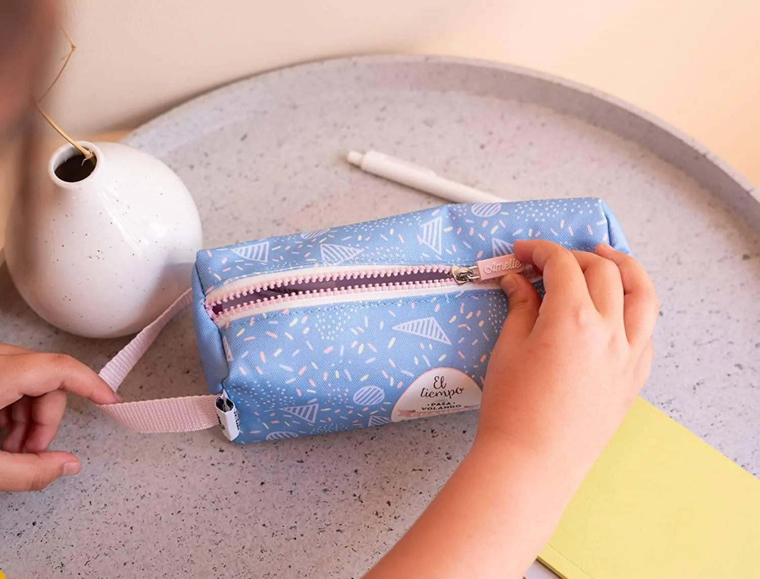 Erik Grupo Pencil Case, Amelie, Classic Blue