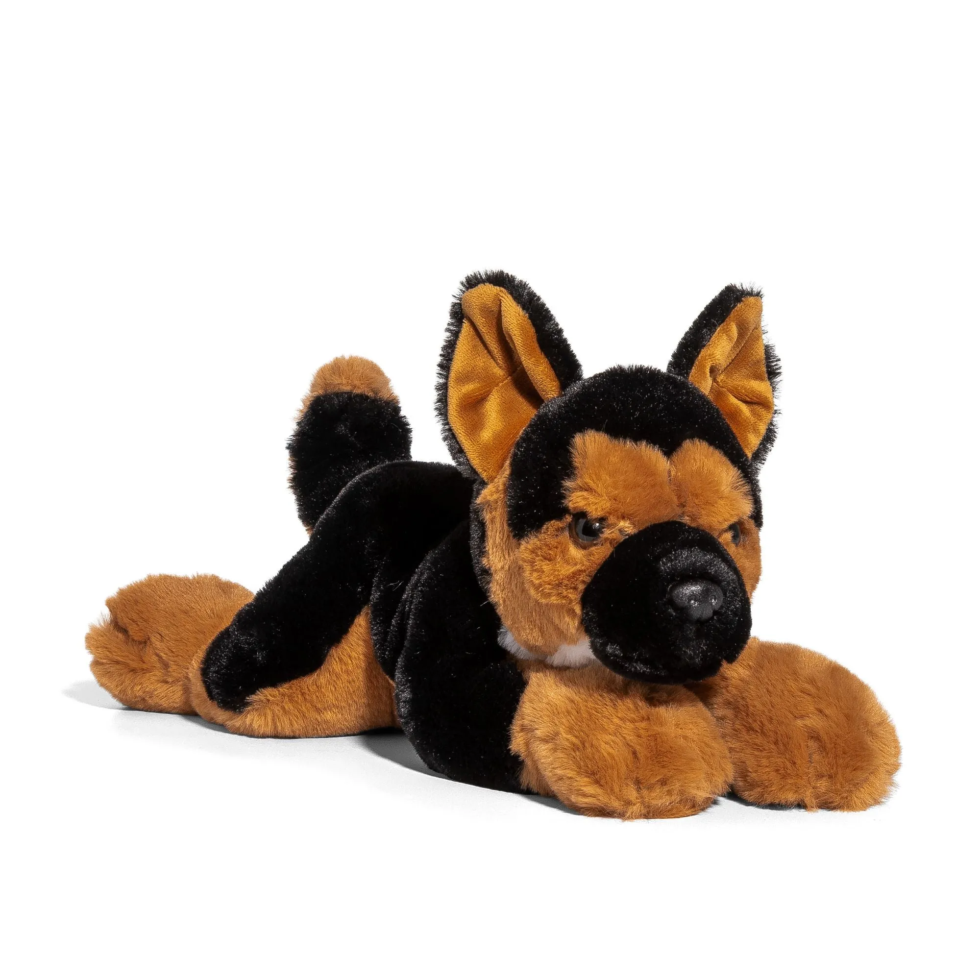 F.A.O. Schwarz Adopt-A-Pet Plush Lying German Shepherd 15 Inch