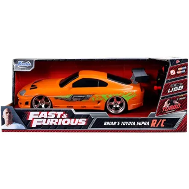 Fast & Furious 1:16 Radio Control 1995 Toyota Supra-Orange