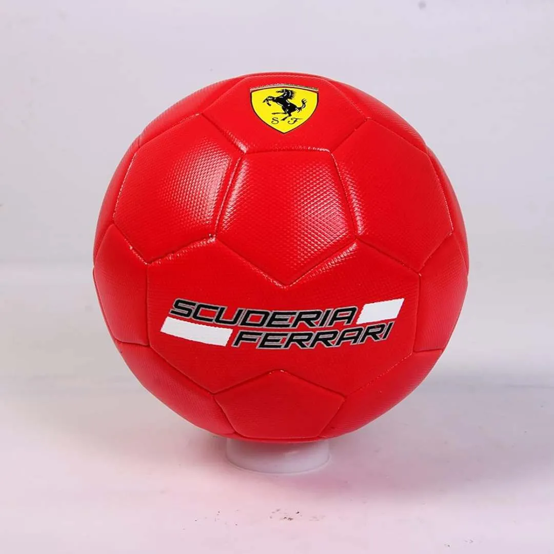 FERRARI MACHINE SEWING SOCCER BALL RED SIZE 5 BY MESUCA