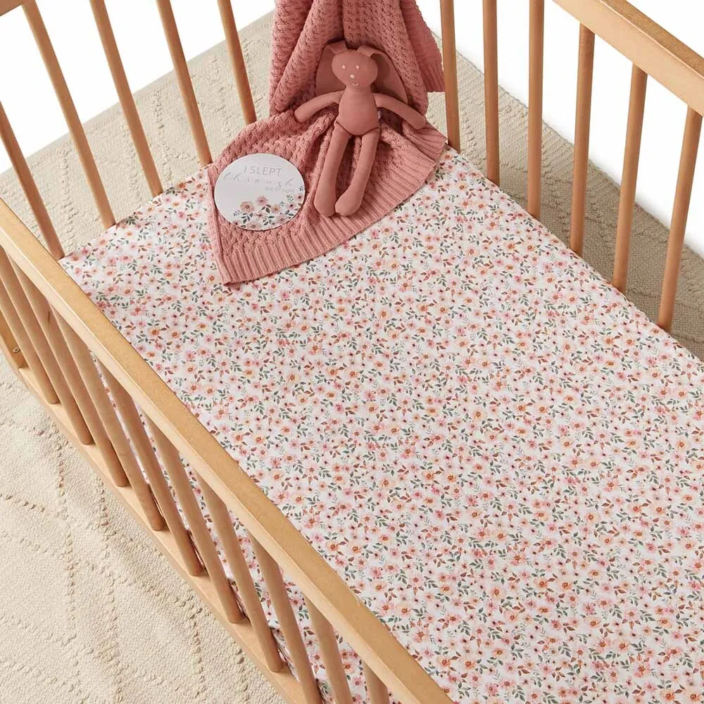 Fitted Cot Sheet | Spring Floral