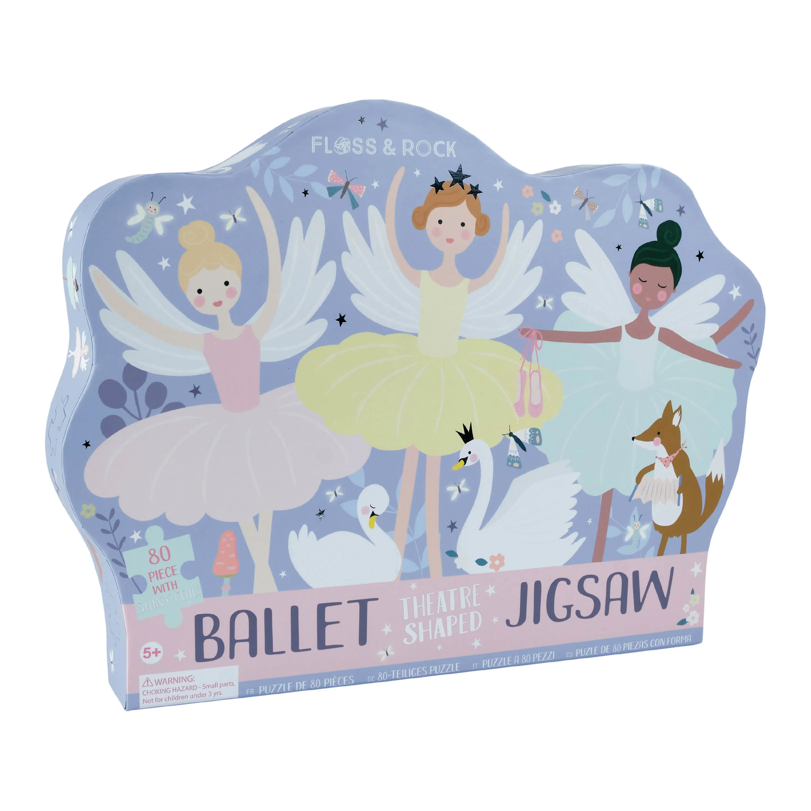 Floss & Rock 80 Piece "Theatre" Shaped Jigsaw with Shaped Box - Enchanted