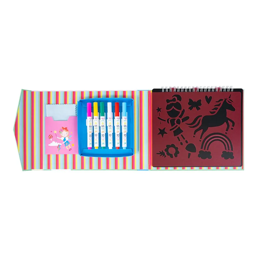 Floss & Rock Chalk Board Sketchbook - Rainbow Fairy