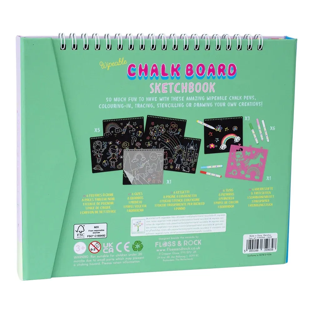 Floss & Rock Chalk Board Sketchbook - Rainbow Fairy
