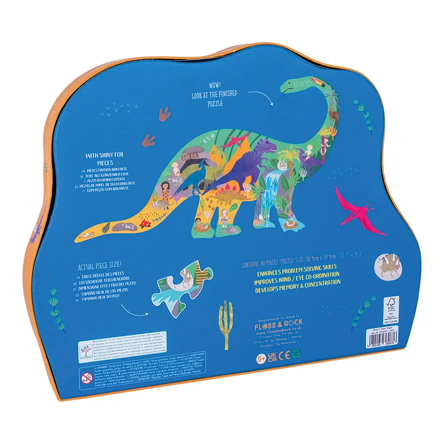 Floss & Rock Jigsaw 80pc Dino