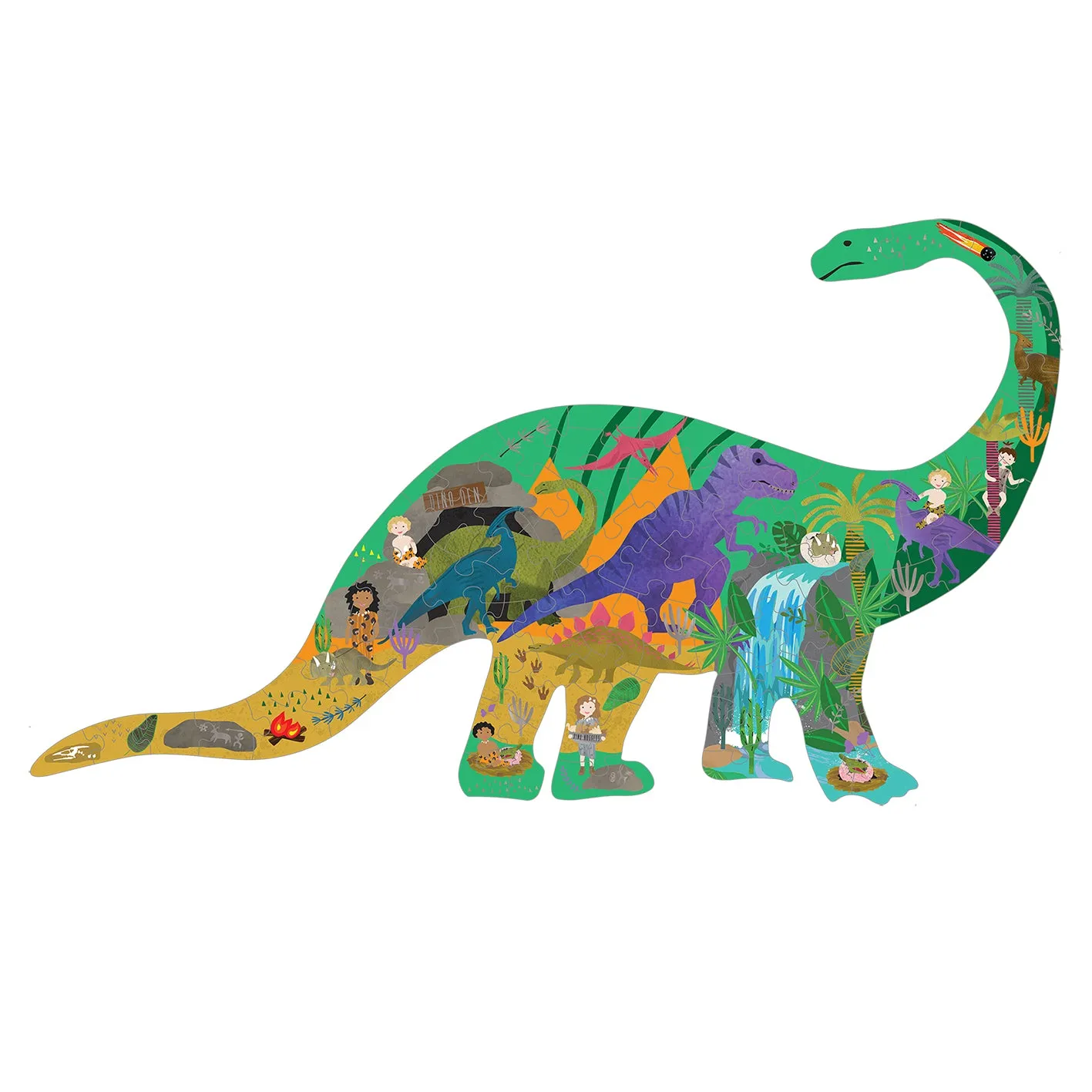 Floss & Rock Jigsaw 80pc Dino