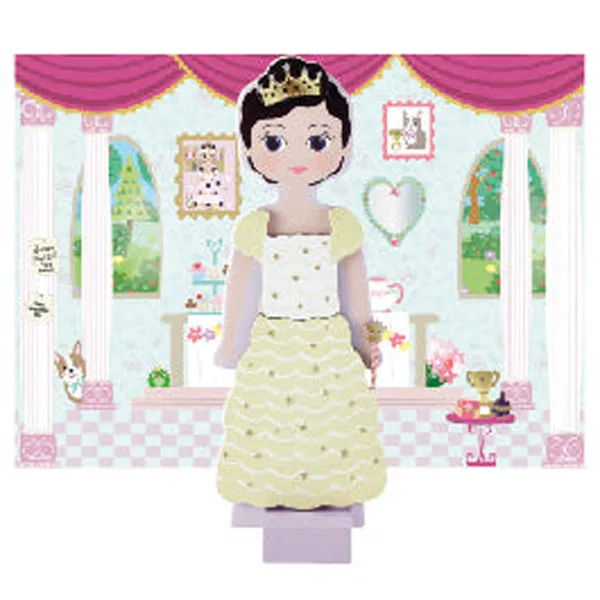 Floss & Rock Wooden Magnetic Dress Up Doll - Charlotte