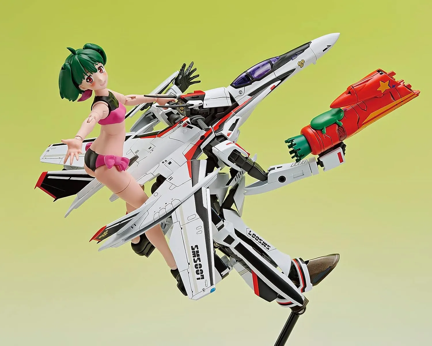 GOOD SMILE Aoshima - Macross F VF-25F Messiah Ranka Lee Plastic Model Kit - Anime Series Collectible for Ages 15 