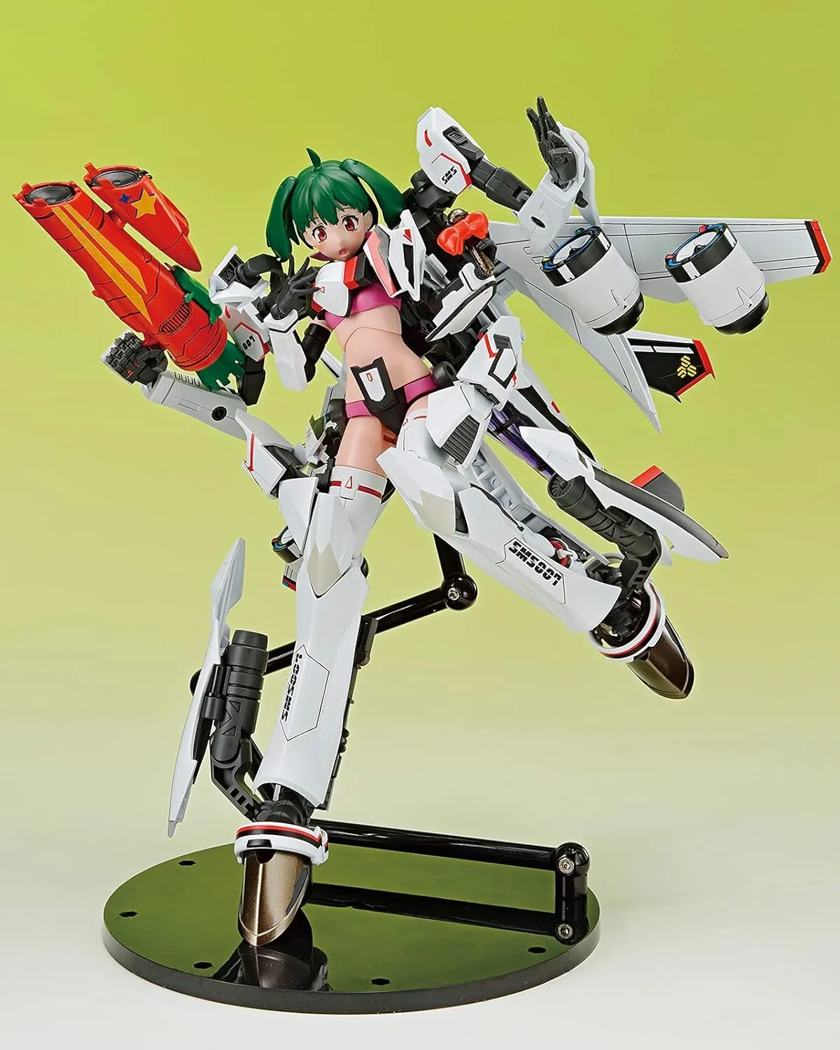 GOOD SMILE Aoshima - Macross F VF-25F Messiah Ranka Lee Plastic Model Kit - Anime Series Collectible for Ages 15 