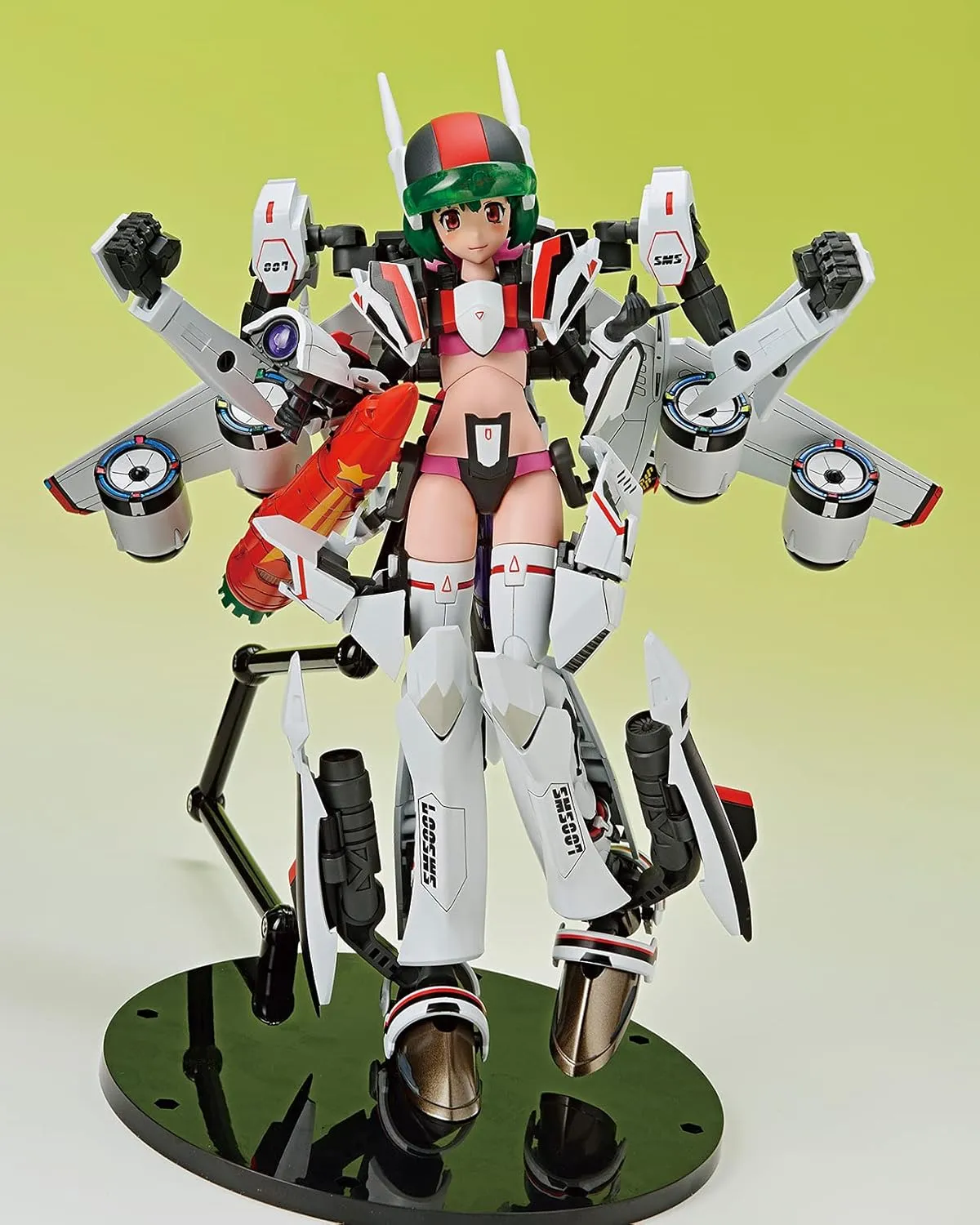 GOOD SMILE Aoshima - Macross F VF-25F Messiah Ranka Lee Plastic Model Kit - Anime Series Collectible for Ages 15 