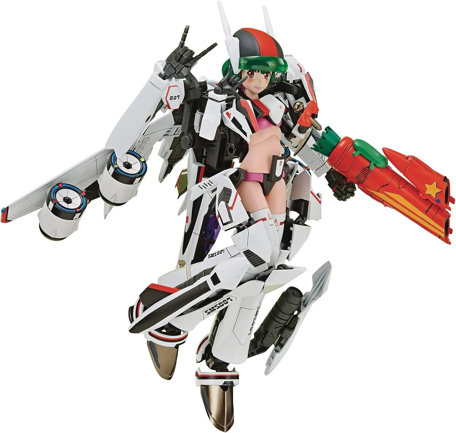 GOOD SMILE Aoshima - Macross F VF-25F Messiah Ranka Lee Plastic Model Kit - Anime Series Collectible for Ages 15 