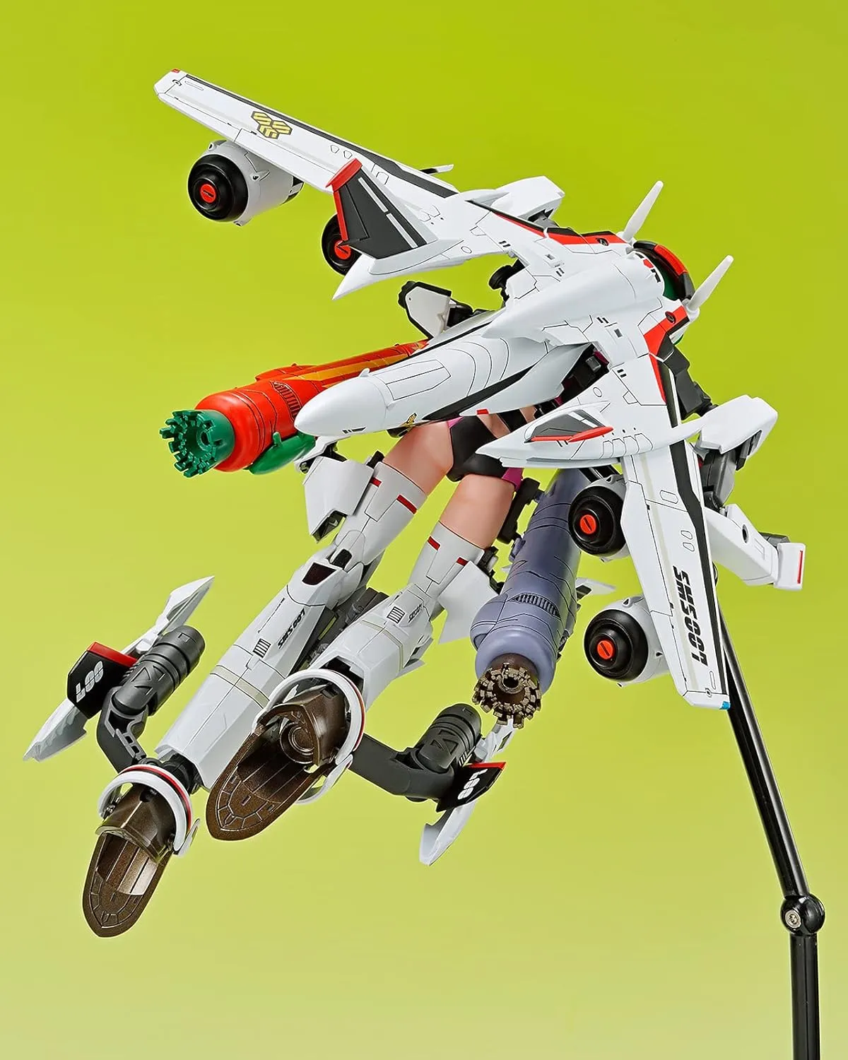 GOOD SMILE Aoshima - Macross F VF-25F Messiah Ranka Lee Plastic Model Kit - Anime Series Collectible for Ages 15 