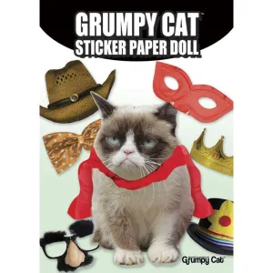Grumpy Cat Sticker Paper Doll