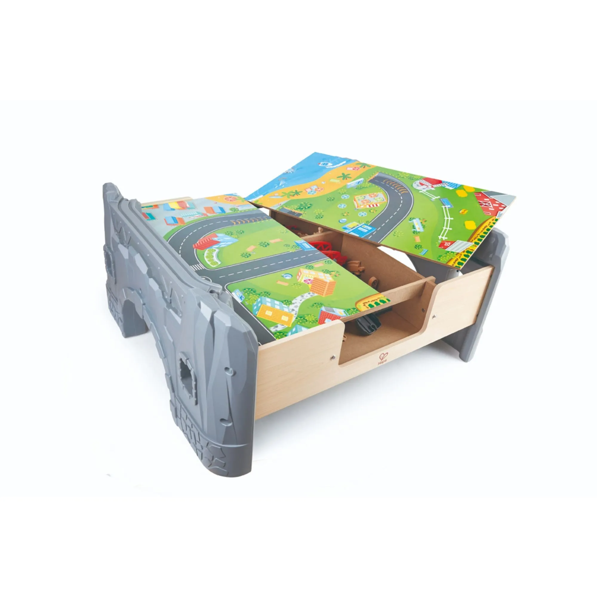 Hape 70 Piece Railway Train & Table Set