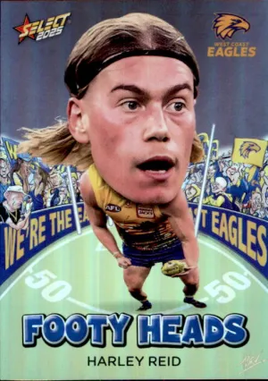 Harley Reid, FH100, Footy Heads, 2025 Select AFL Footy Stars