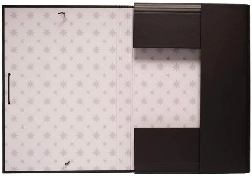 Harry Potter A4 Dobby Black, Elasticated 3 Flap Folder