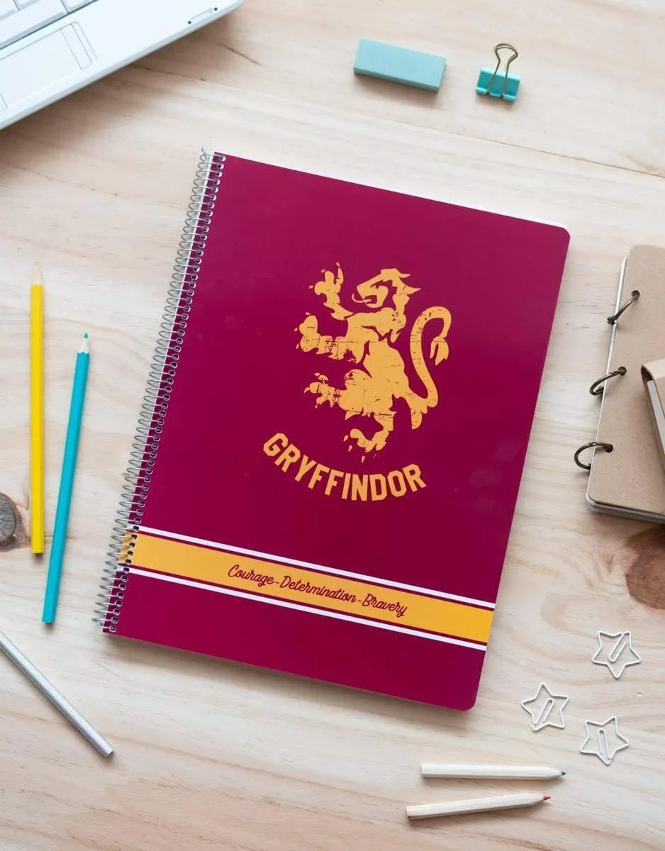 Harry Potter Gryffindor Spiral Bound Ruled Notebook A4