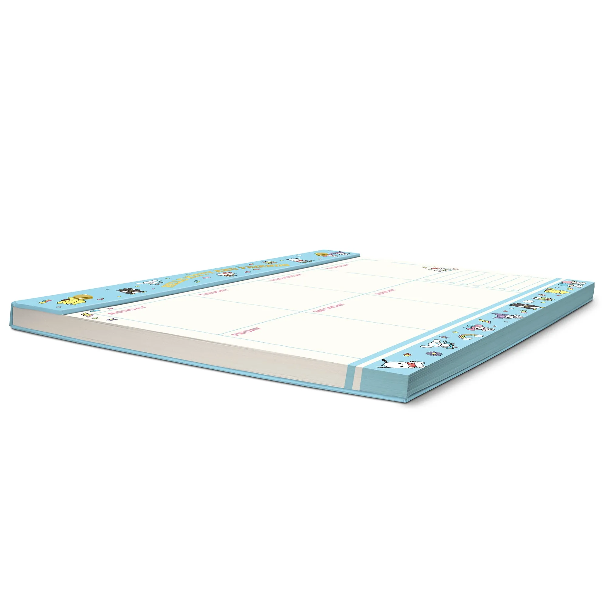 Hello Kitty and Friends x Studio Oh! College Letters Blue Weekly Desk Pad SANRIO