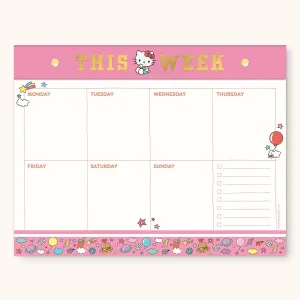 Hello Kitty x Studio Oh! College Letters Weekly Desk Pad SANRIO