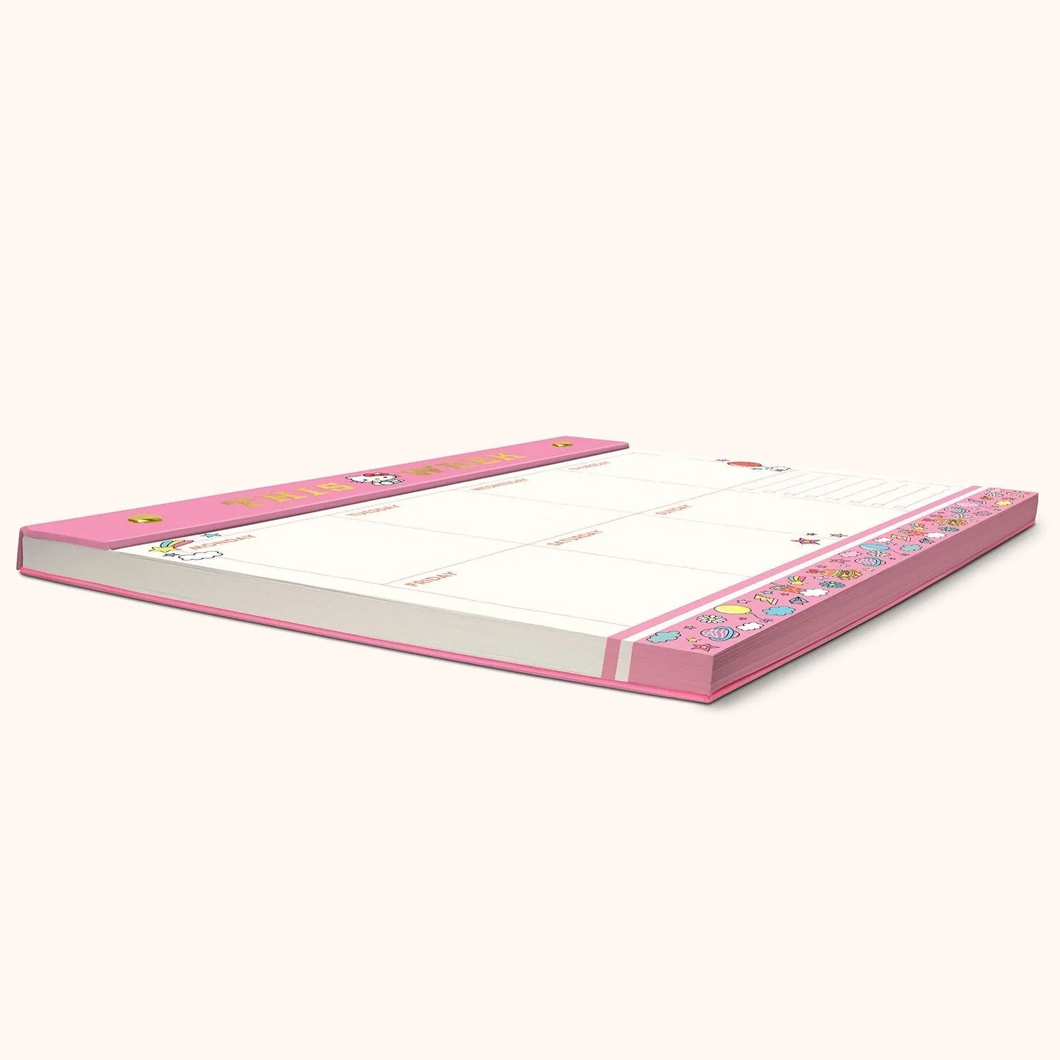 Hello Kitty x Studio Oh! College Letters Weekly Desk Pad SANRIO