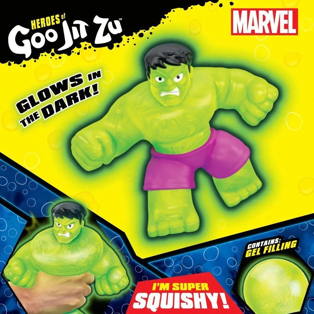 Heroes Of Goo Jit Zu Marvel Gamma Glow Hulk