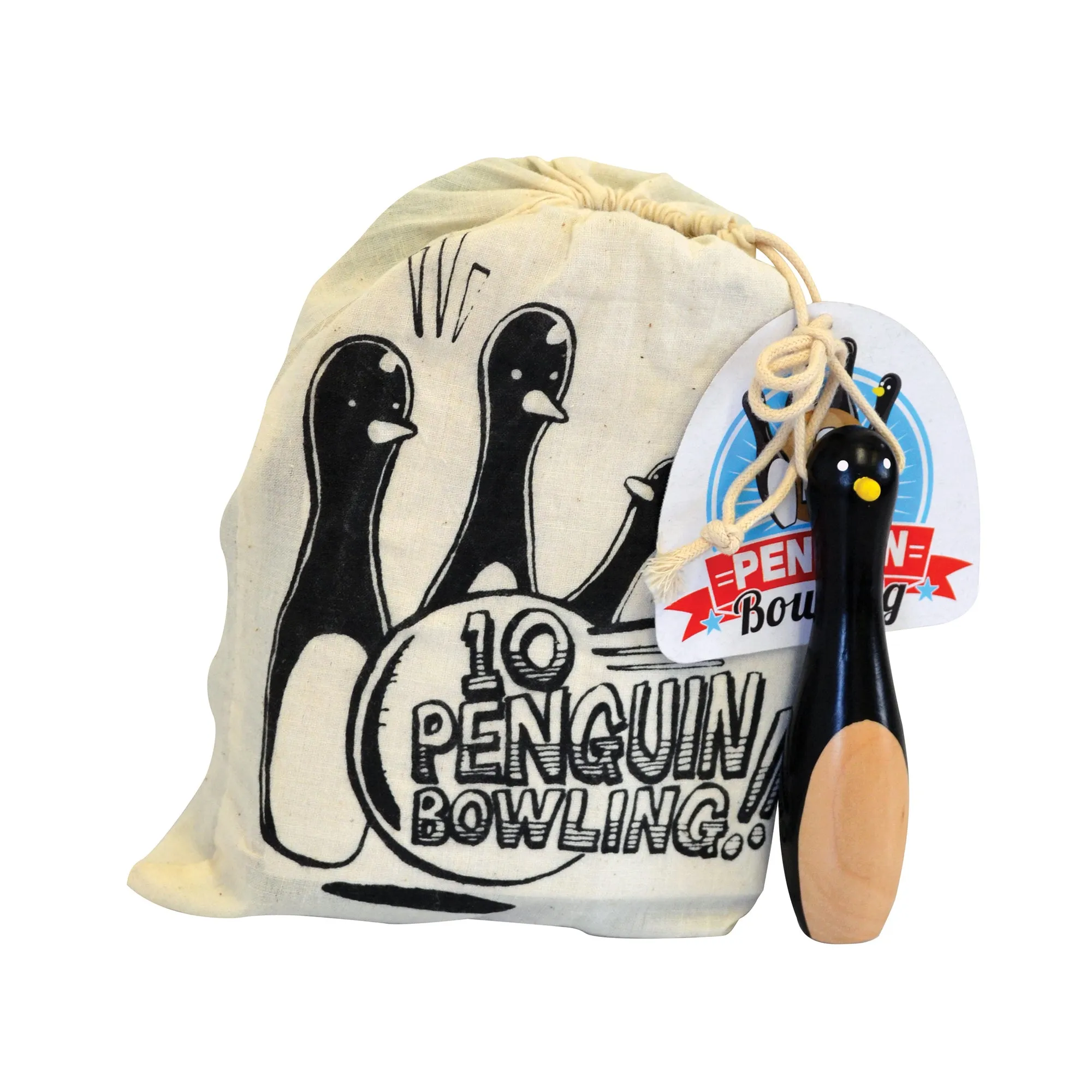 House of Marbles 10-Penguin Bowling in a Bag