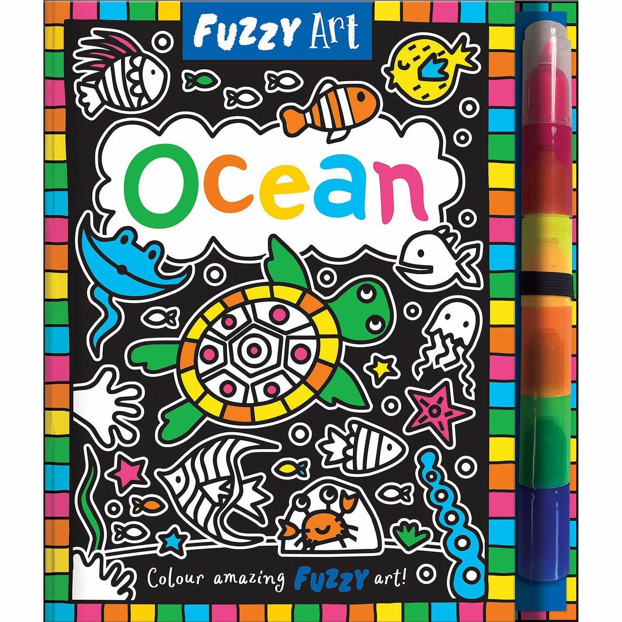 House of Marbles Fuzzy Art Ocean