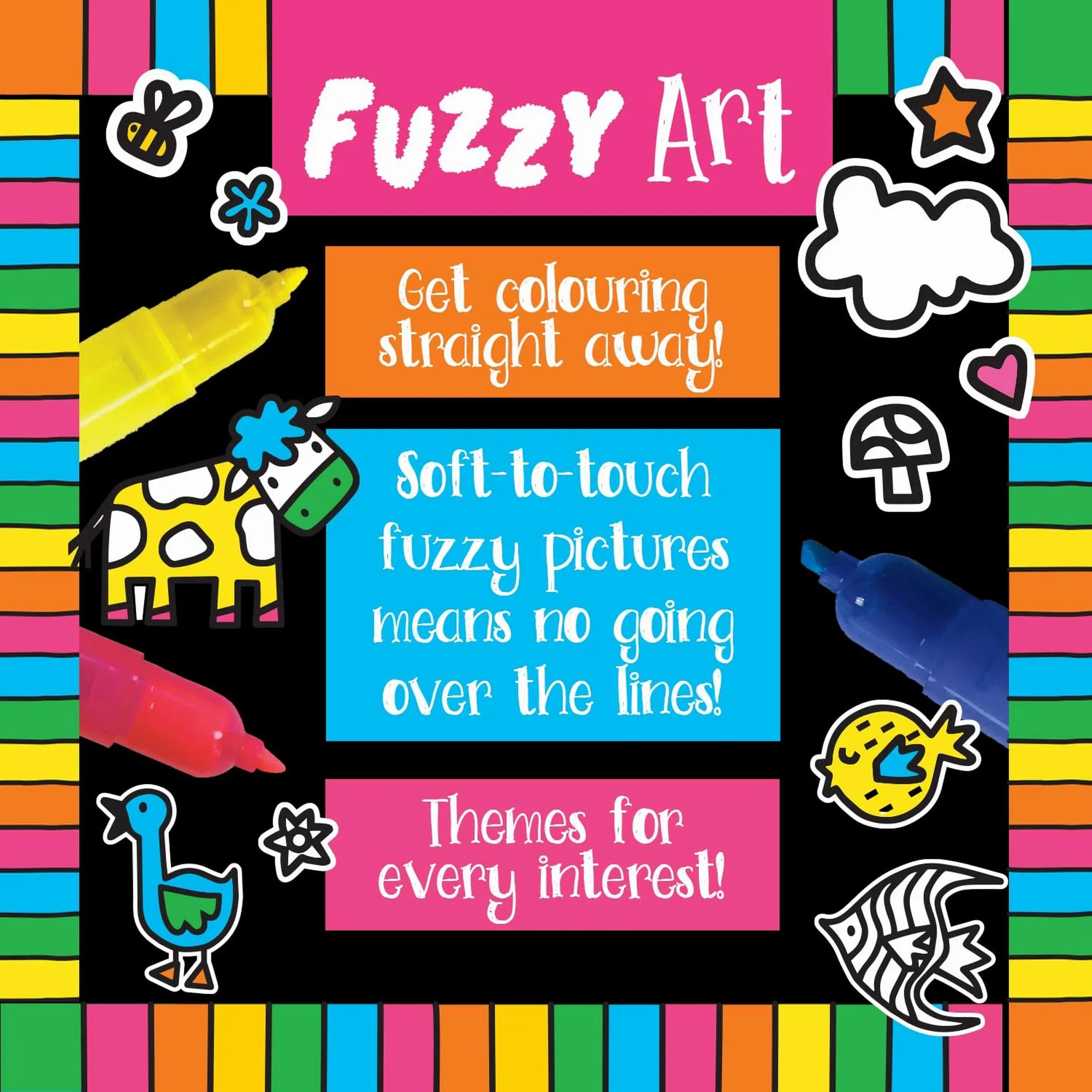 House of Marbles Fuzzy Art Ocean