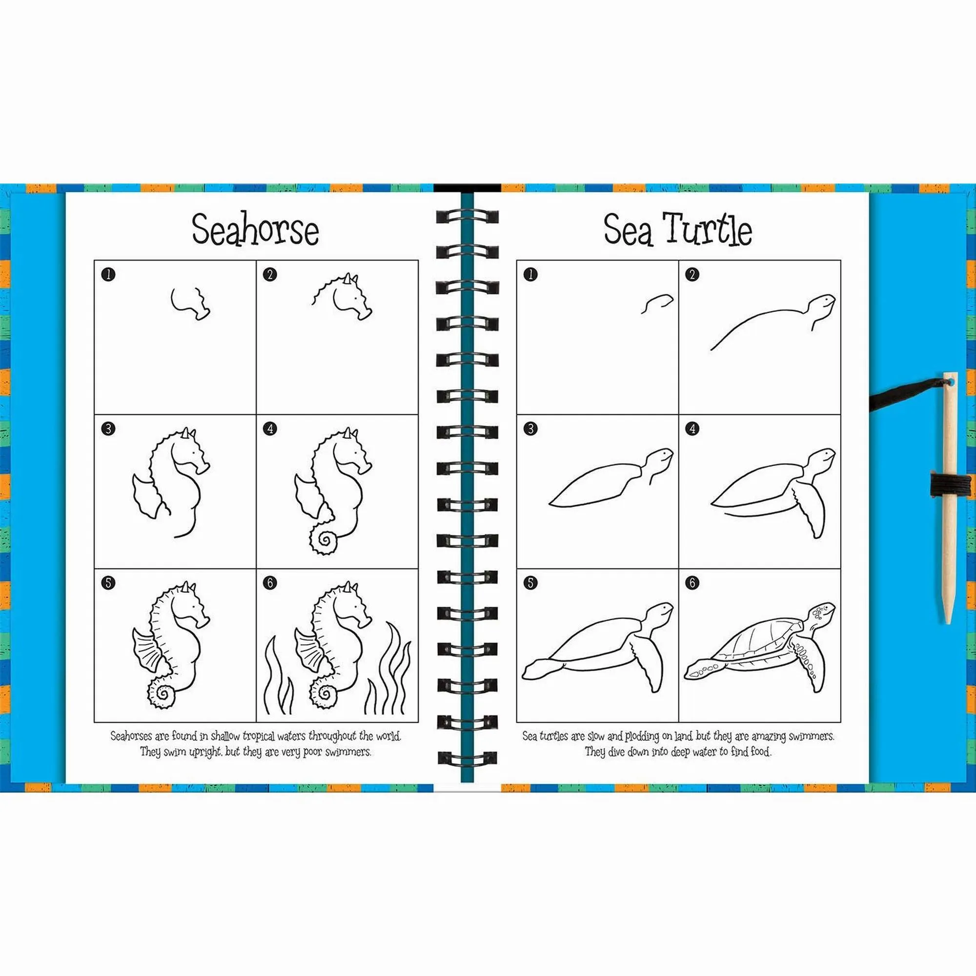 House of Marbles Ocean Animals Scratch & Draw